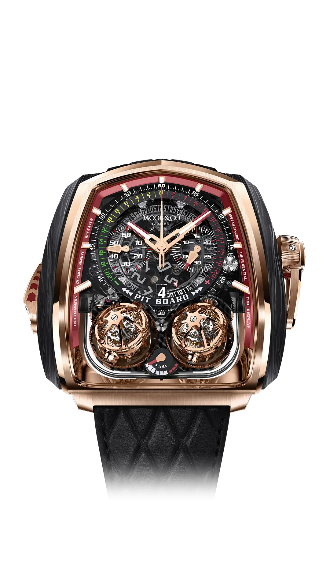 Twin Turbo Furious | Rose Gold and Carbon Fiber Jacob & Co.