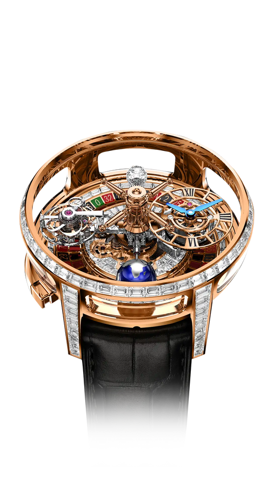 Astronomia Casino |  Rose Gold Baguette Jacob & Co.