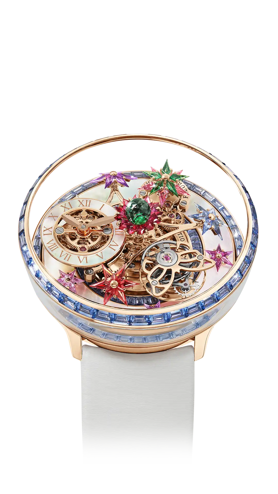 Fleurs de Jardin |  Rose Gold and Icy Blue Sapphires Jacob & Co.
