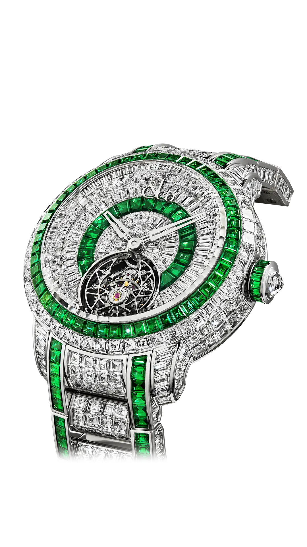 Caviar Tourbillon |  White Diamonds & Tsavorites Jacob & Co.