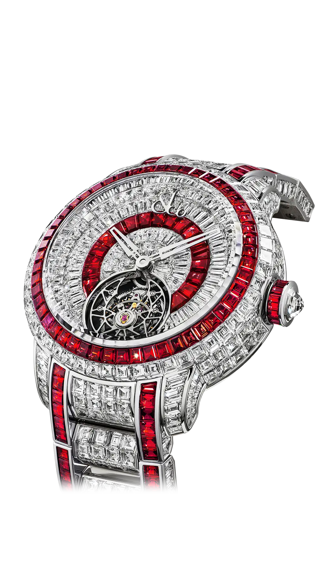Caviar Tourbillon |  White Diamonds & Rubies Jacob & Co.