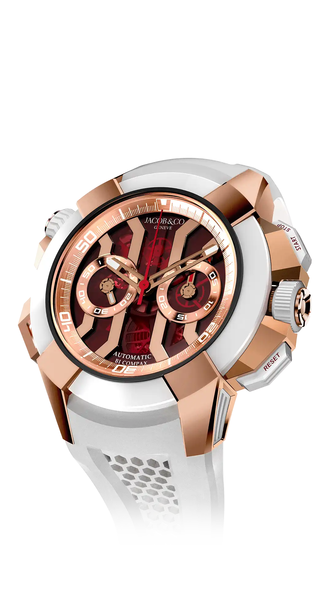 Epic X Chrono 47MM |  Red Dial (Rose Gold) Jacob & Co.
