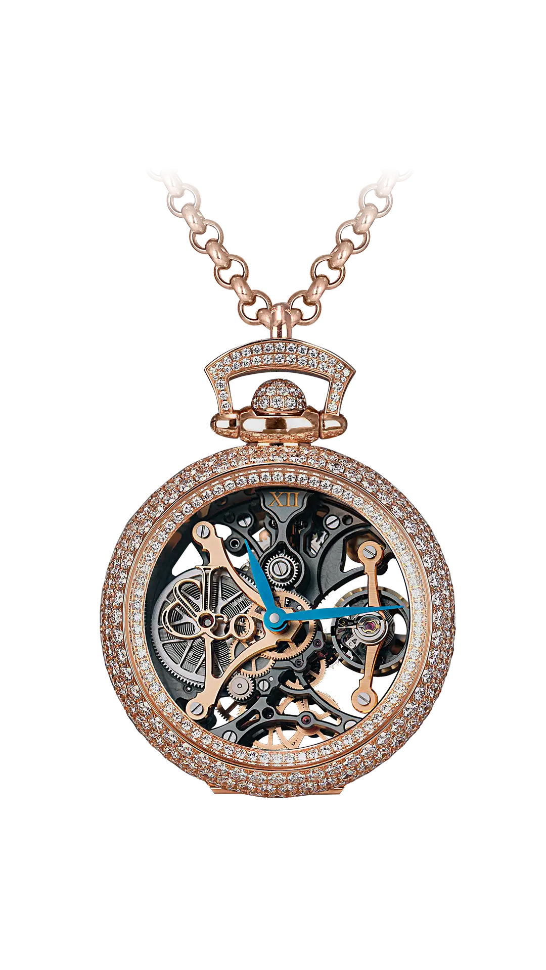 Brilliant Watch Pendant Northern Lights |  Clear Pavé Jacob & Co.