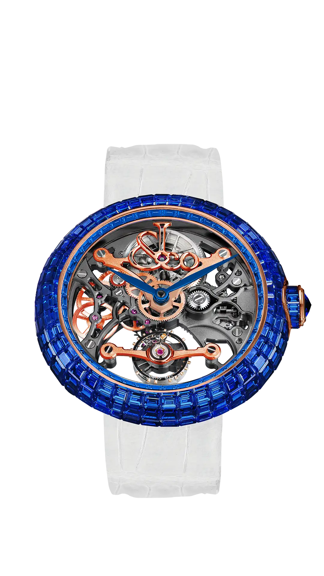 Brilliant Skeleton Baguette |  Blue Sapphires Jacob & Co.