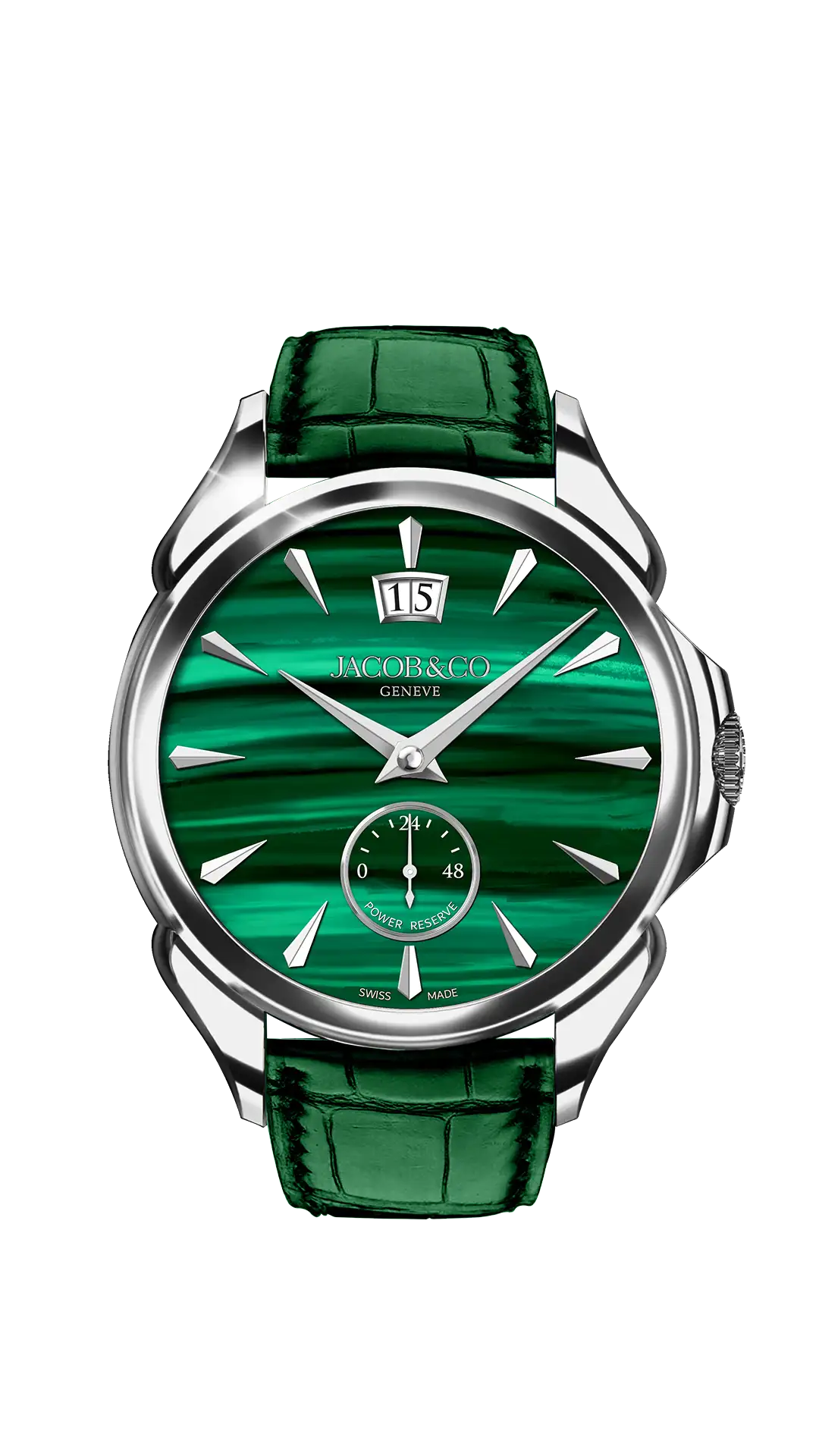 Palatial Classic |  Stainless Steel (Malachite) Jacob & Co.