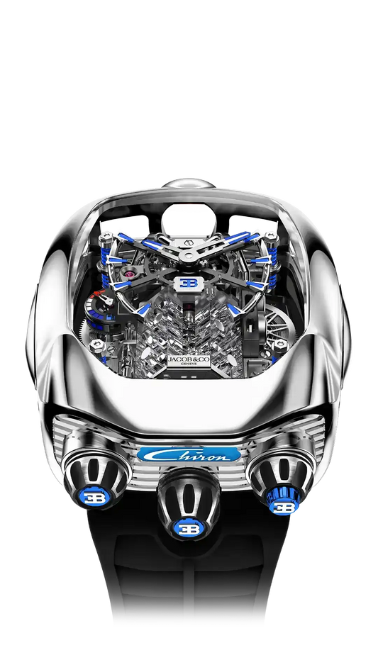 Bugatti Chiron Tourbillon POLISHED TITANIUM | Jacob & Co.