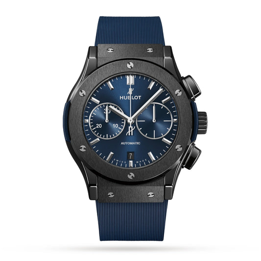 Classic Fusion Ceramic Blue Chronograph