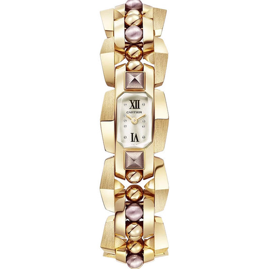 Cartier Clash Unlimited 18mm Silvered Sunray Dial WGMB0002