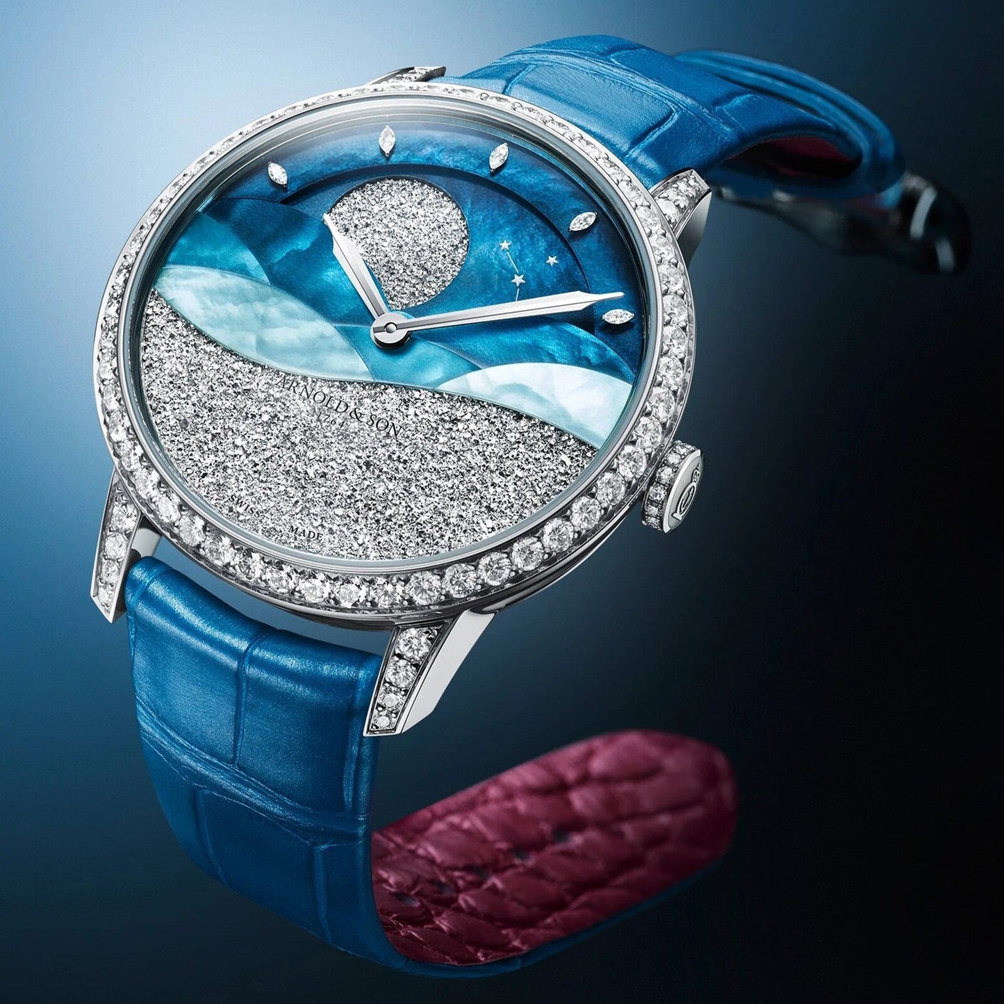 Perpetual Moon 38 White Gold "Mintnight”