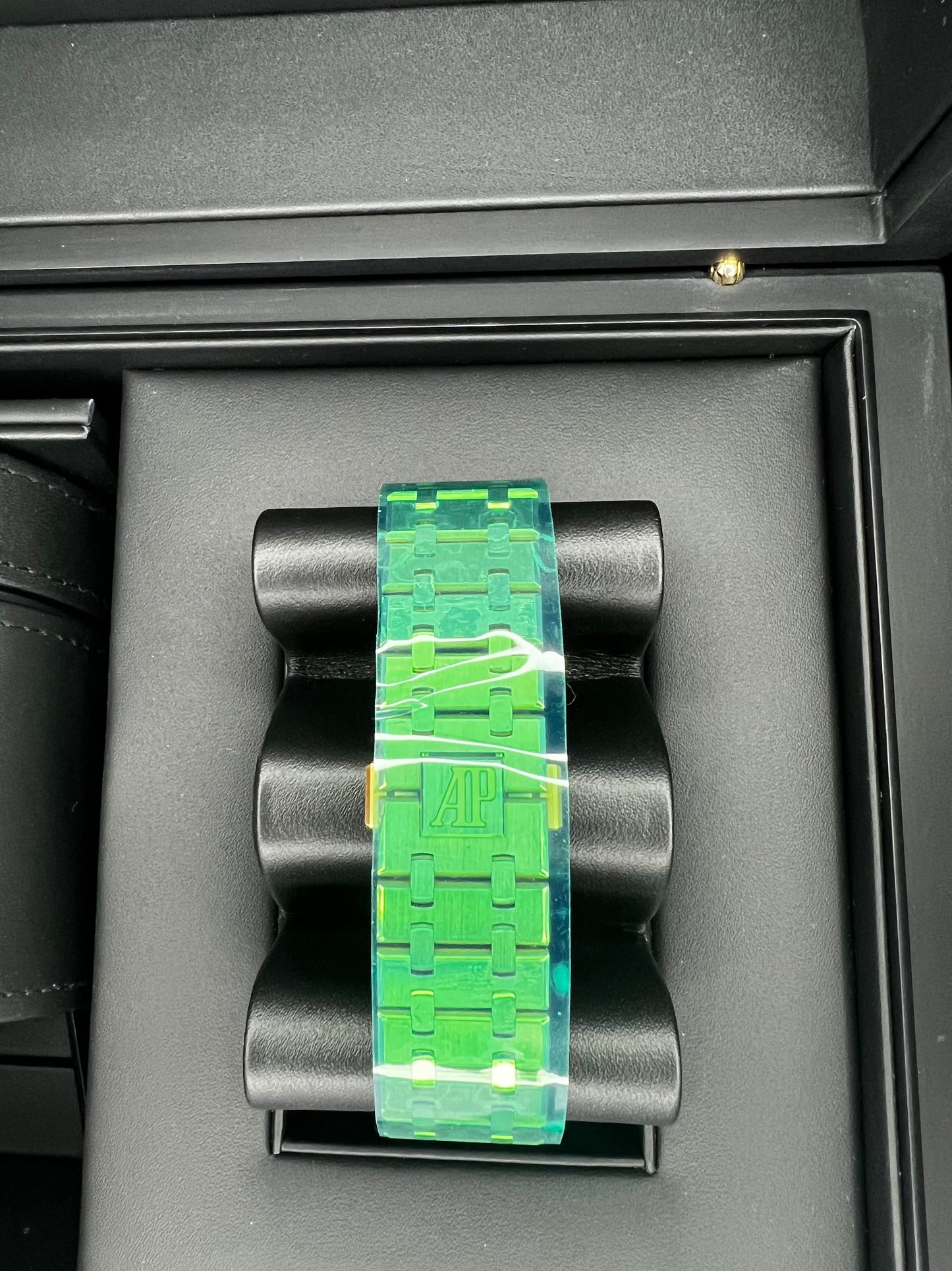 Audemars Piguet Royal Oak Perpetual Calendar Watch 26574BA.OO.1220BA.01 Yellow Gold Blue Dial Moonphase