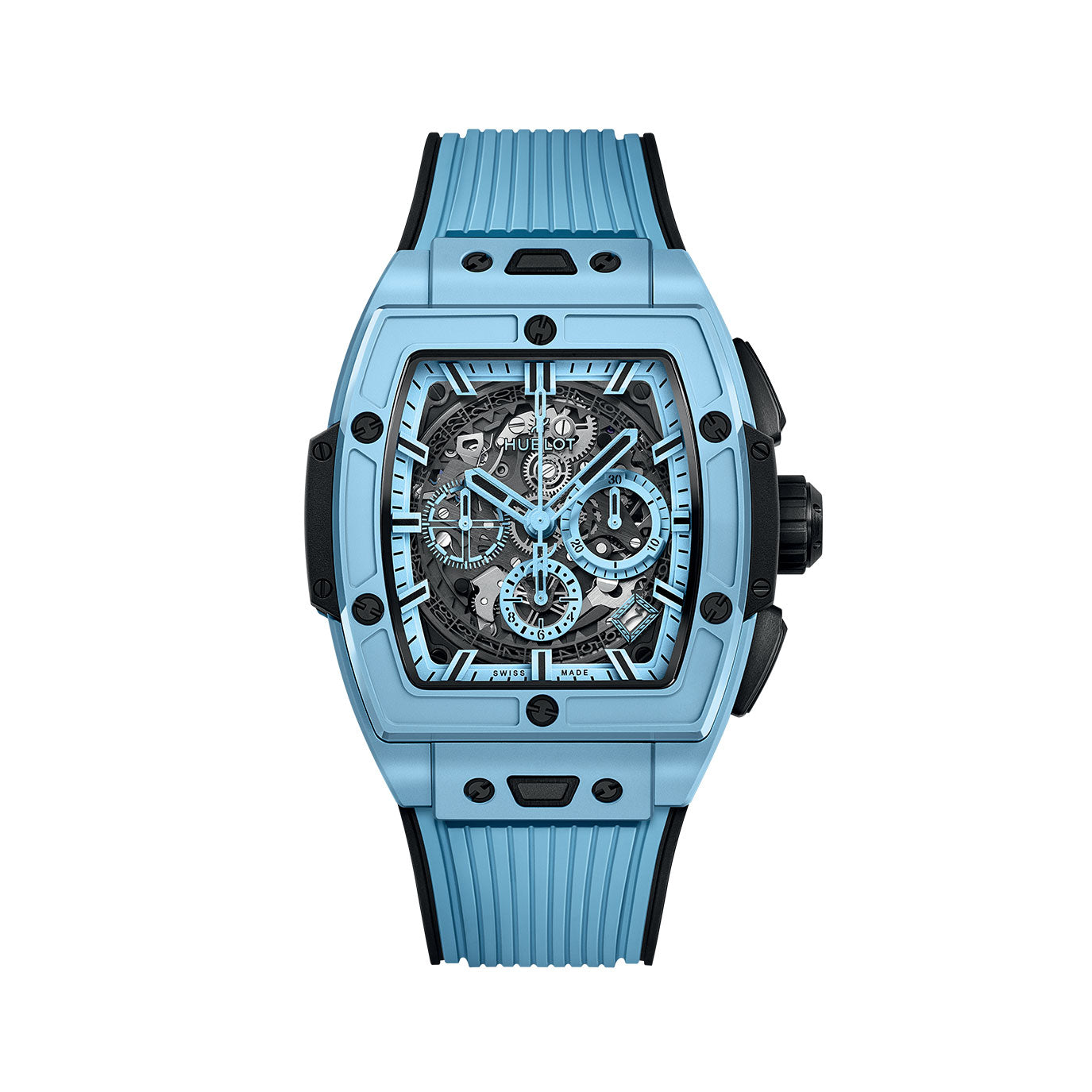 Unworn Hublot Spirit of Big Bang Sky Blue Ceramic 42, 642.EX.5110.RX, box and papers