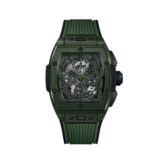Unworn Hublot Spirit of Big Bang Dark Green Ceramic 42, 642.GX.5210.RX, box and papers