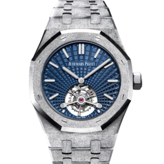 Audemars Piguet Grande Tapisserie Royal Oak 41mm Blue Dial Frosted White Gold 26520BC.GG.1224BC.01