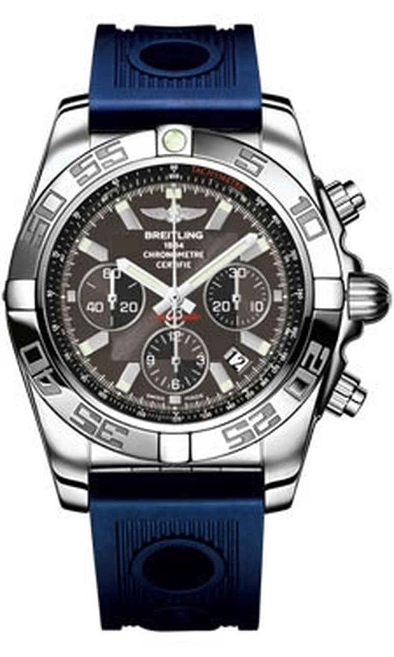 '- Chronomat 44 Steel Polished Bezel - Ocean Racer Strap