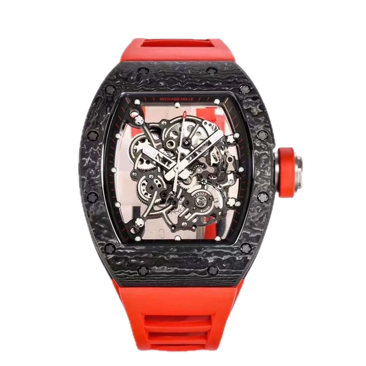 Richard Mille RM055 Bubba Watson "Dark Legend" 42.7 mm x 50 mm Transparent Dial NTPT Rubber Strap
