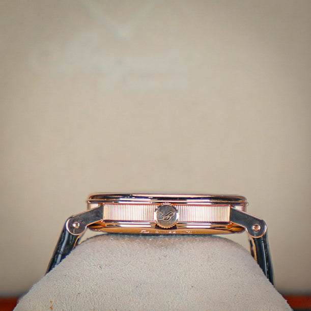 Breguet Tradition 40 mm Black Dial 18k Rose Gold Black Leather Strap 7057BR/G9/9W6