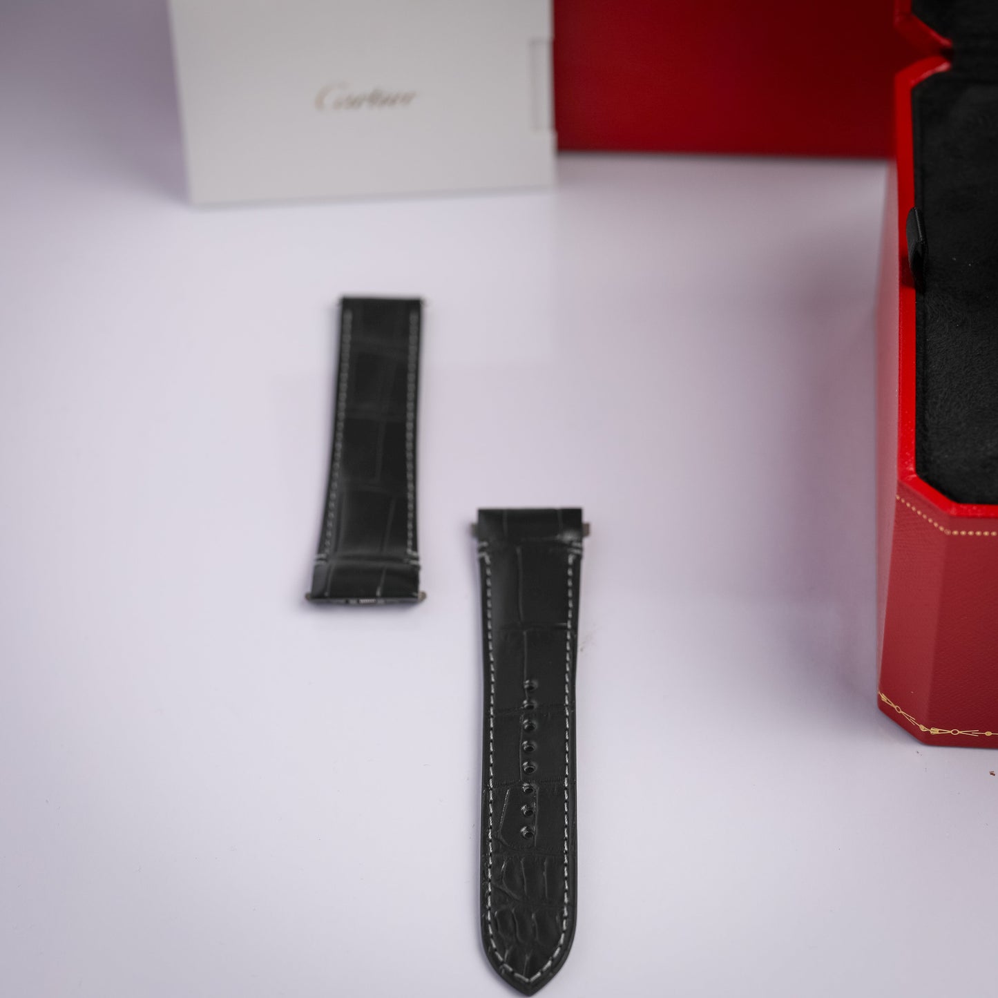 Cartier Santos 47.5 mm x 39.8 mm Large Steel Black Dial Bracelet WSSA0039