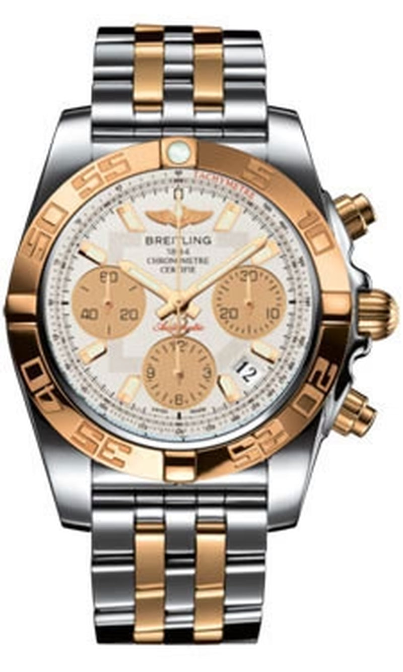 '- Chronomat 41 Steel and Gold - Steel and Gold Pilot Bracelet