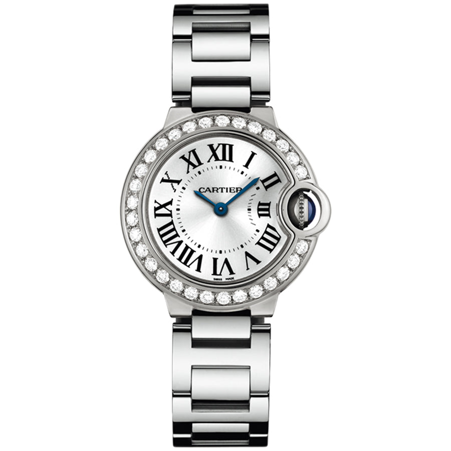 Cartier Ballon Bleu De Cartier 28mm Quartz WE9003Z3 Silver Opaline Dial