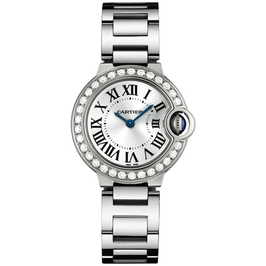 Cartier Ballon Bleu De Cartier 28mm Quartz WE9003Z3 Silver Opaline Dial