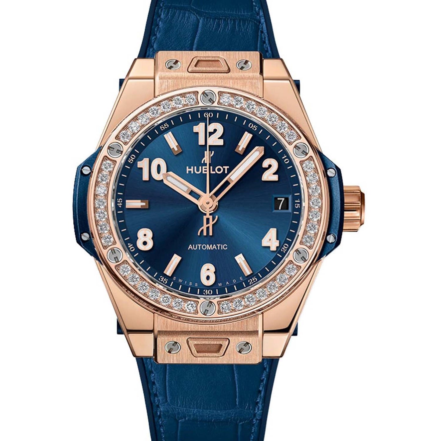 Hublot Big Bang Rose Gold Chronograph 41mm 341.px.7180.lr.1204 Blue dial