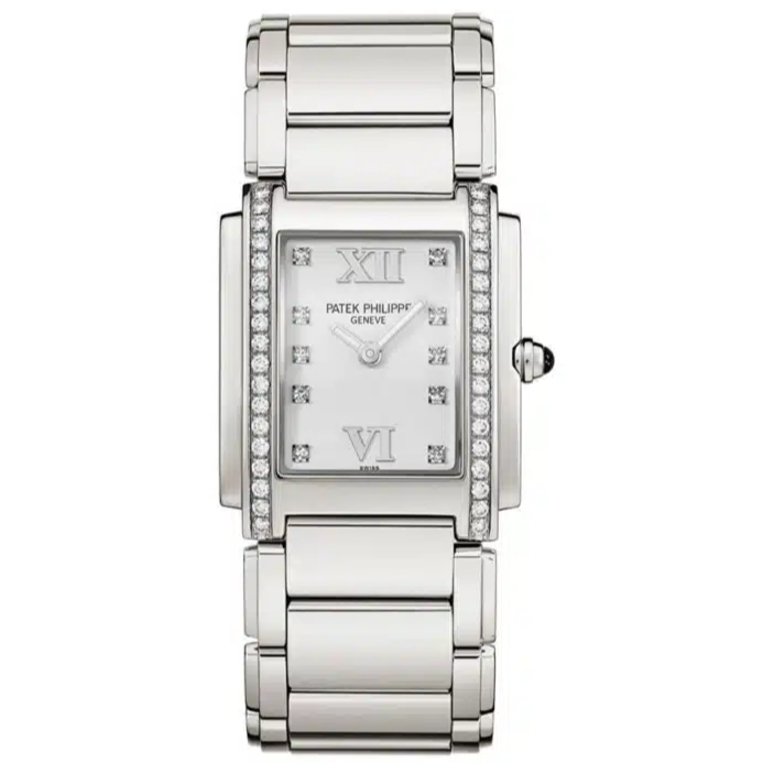 Patek Philippe 4910/10A-011 Twenty~4 25mm x 30mm White Dial Stainless Steel