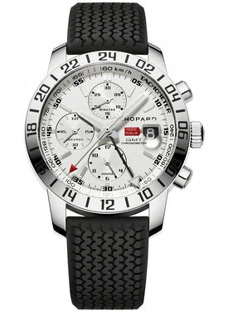 '- Mille Miglia - GMT - Stainless Steel - Leather Strap
