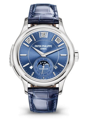 Patek Philippe Grand Complications Minute Repeater Tourbillon Perpetual Calendar White Gold Blue Dial - 5207G-001