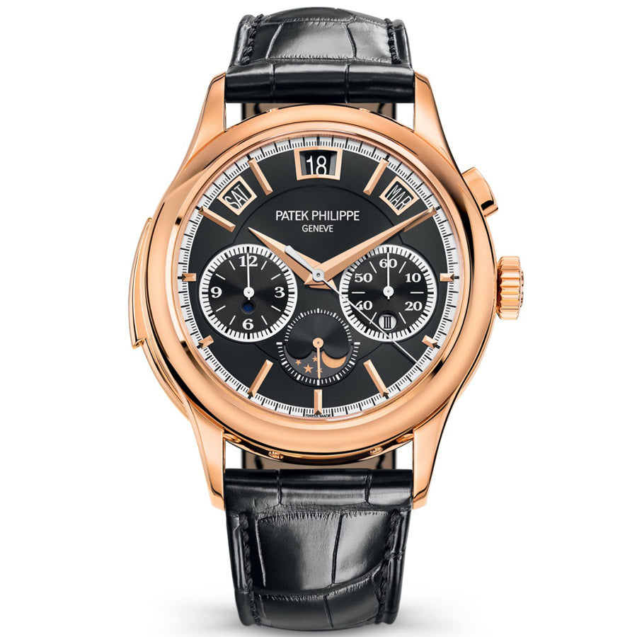 Patek Philippe Grand Complications Minute Repeater / Perpetual Calendar / Chronograph 42mm 5208R Black Dial