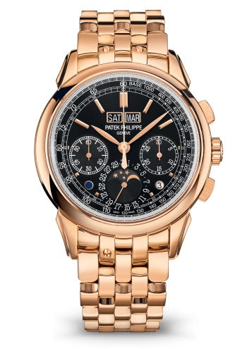Patek Philippe Grand Complications Chronograph Perpetual Calendar Rose Gold Black Dial 5270/1R-001
