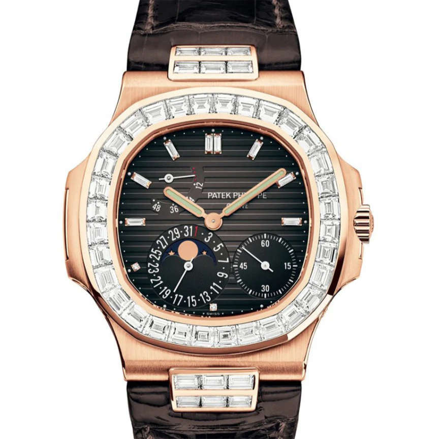 Patek Philippe 5724R-001 Nautilus 40mm Gray Dial Rose Gold