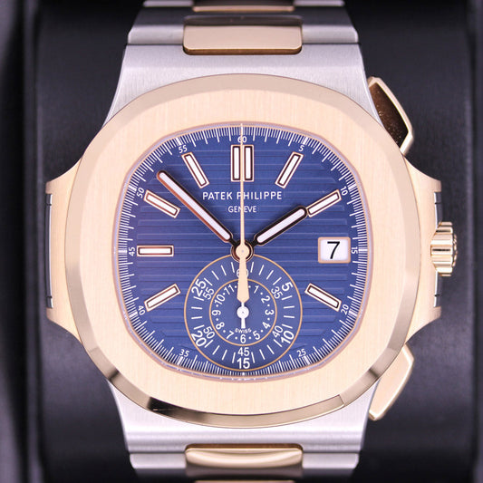 Patek Philippe Nautilus Chronograph 40mm 5980/1AR-001 Blue Dial Pre-Owned