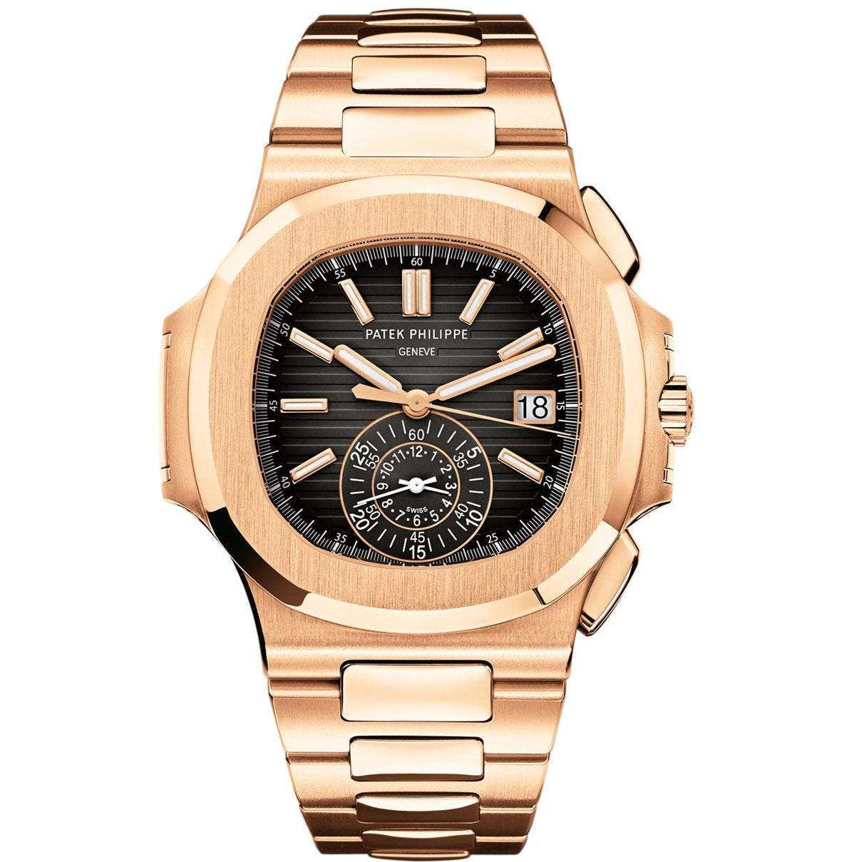 Patek Philippe 5980/1R-001 Nautilus 40.5mm Black Gradient Dial Rose Gold
