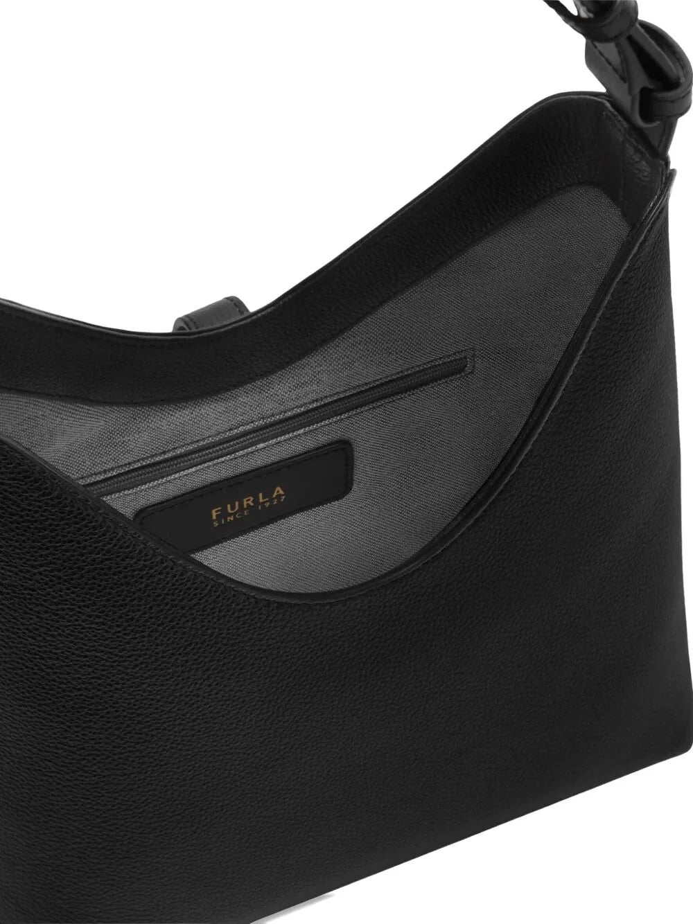 " GOCCIA" NIGHT CALF LEATHER SMALL HOBO BAG