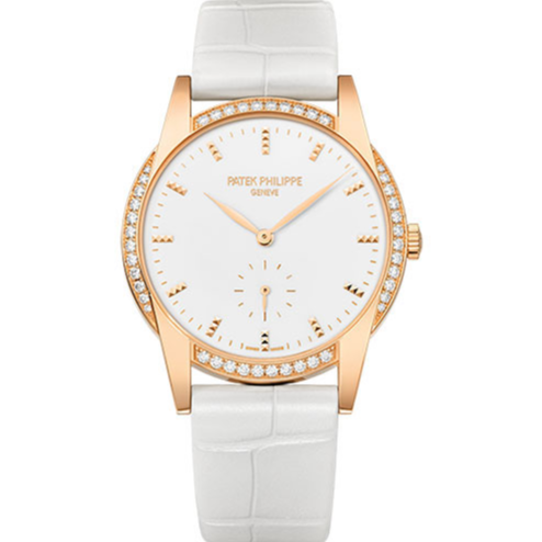 Patek Philippe 7122/200R-001 Calatrava 33mm White lacquered Dial Rose Gold