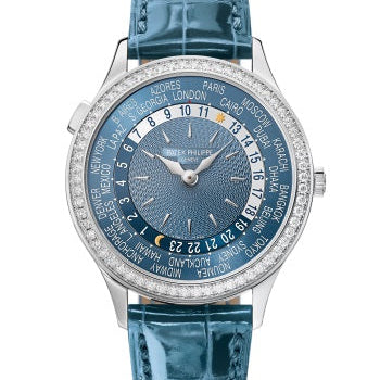 Patek Philippe Complications 36mm Blue Dial White Gold 7130G-014