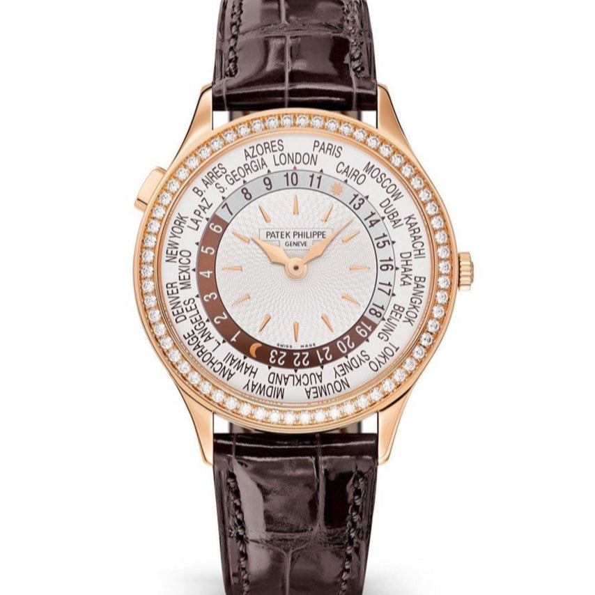 Patek Philippe 7130R-013 Complications World Time 36mm Ivory Opaline Dial Rose Gold