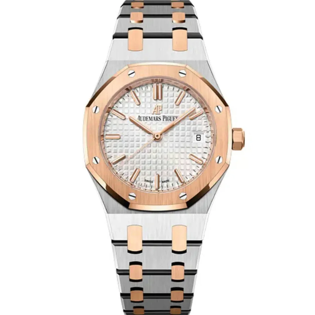 Audemars Piguet Royal Oak 34mm Silver Dial Stainless Steel & Rose Gold 77350SR.OO.1261SR.01