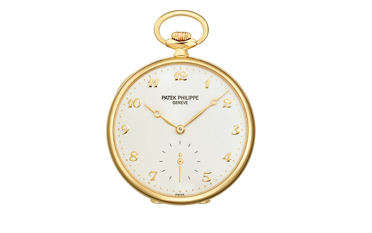 Patek Philippe Open-Face Pocket Watch, 18k Yellow Gold, 44mm, Ref# 973J-001