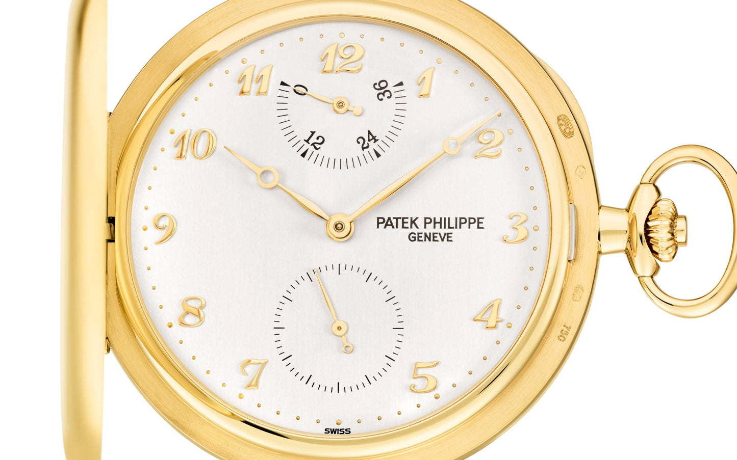 Patek Philippe Hunter-Case Pocket Watch, 18k Yellow Gold, 48mm, Ref# 983J-001