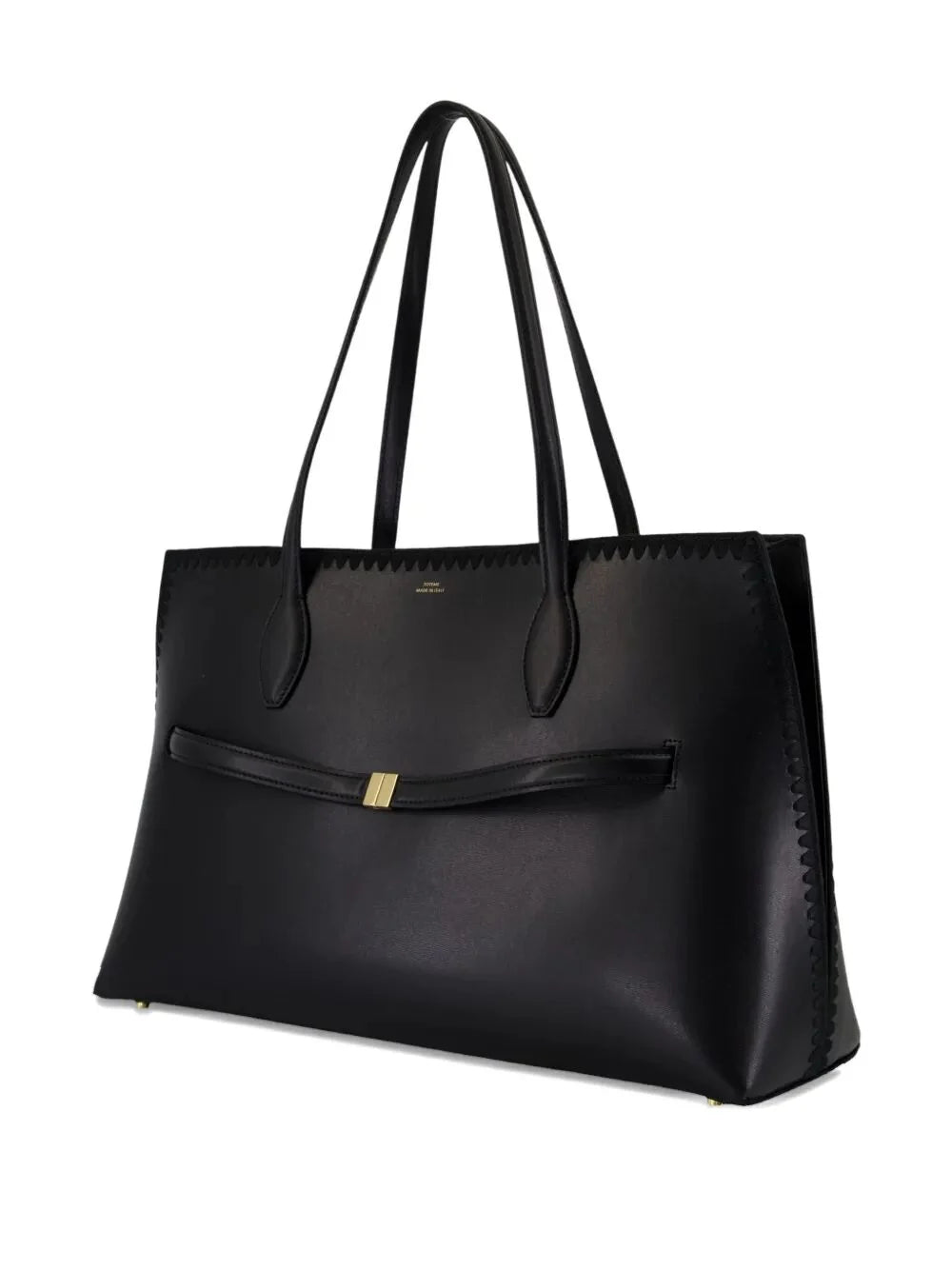 "EMBROIDERED" LEATHER LOUNGE TOTE BAG