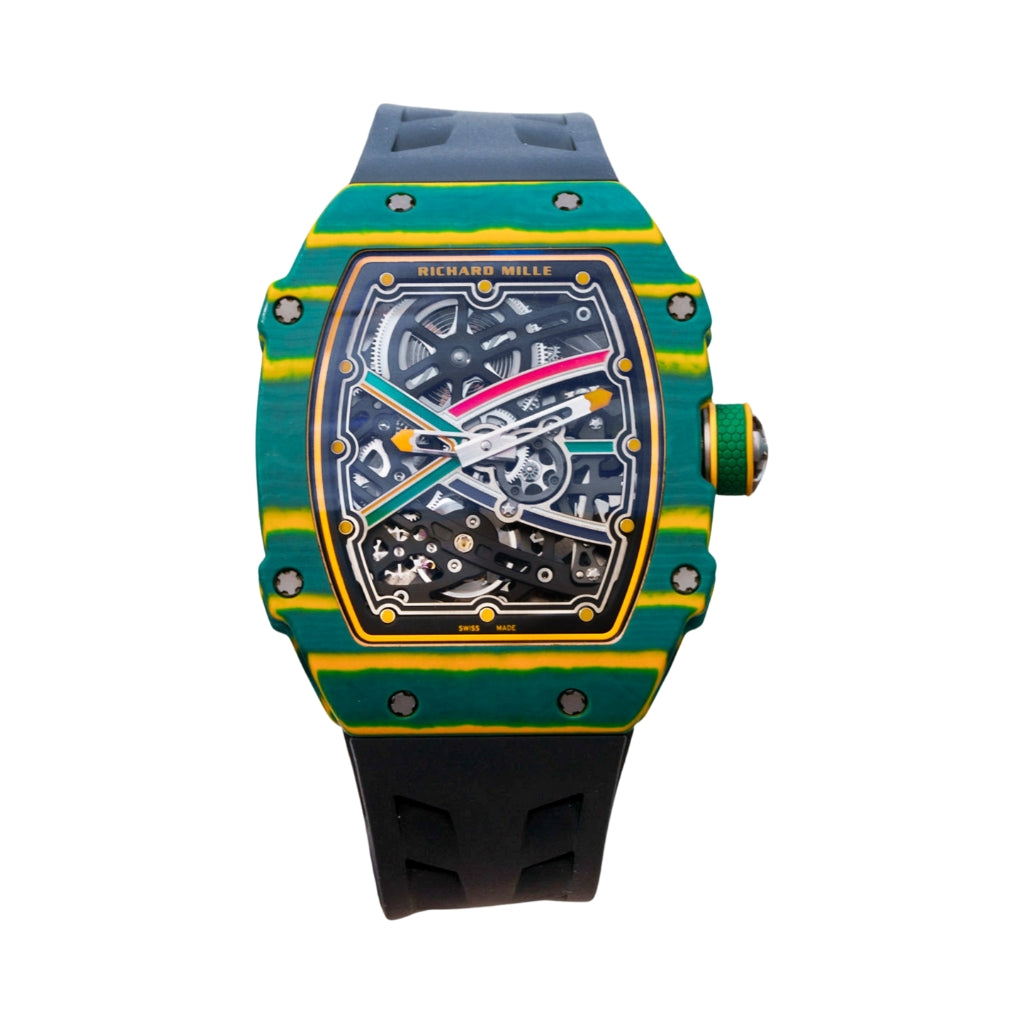 Richard Mille RM67-02 Sprint Van Niekerk 38.7 mm x 47.52 mm Transparent Dial Carbon Fabric Strap