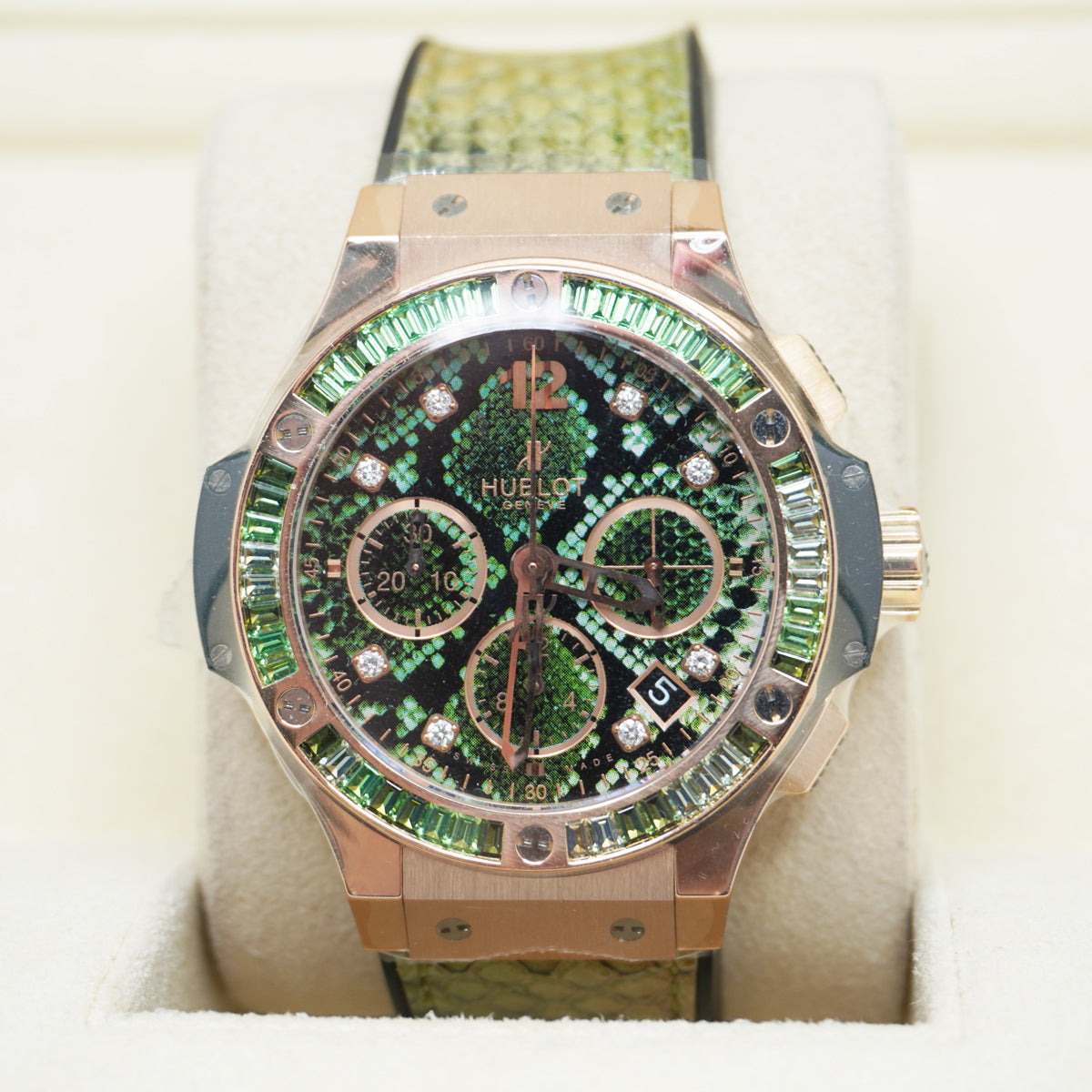 Hublot Limited Edition Big Bang Boa Bang 41mm 341.PX.7818.PR.1978 Green Dial Chronograph