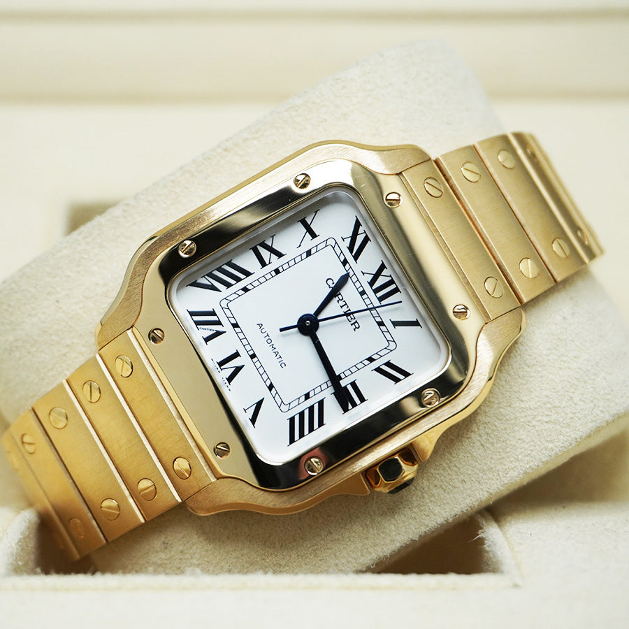 Cartier Santos Yellow Gold 35mm Medium Size WGSA0030