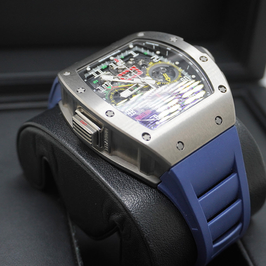 Richard Mille RM11-02 Chronograph GMT Titanium 50mm Openworked Dial Pre-Owned