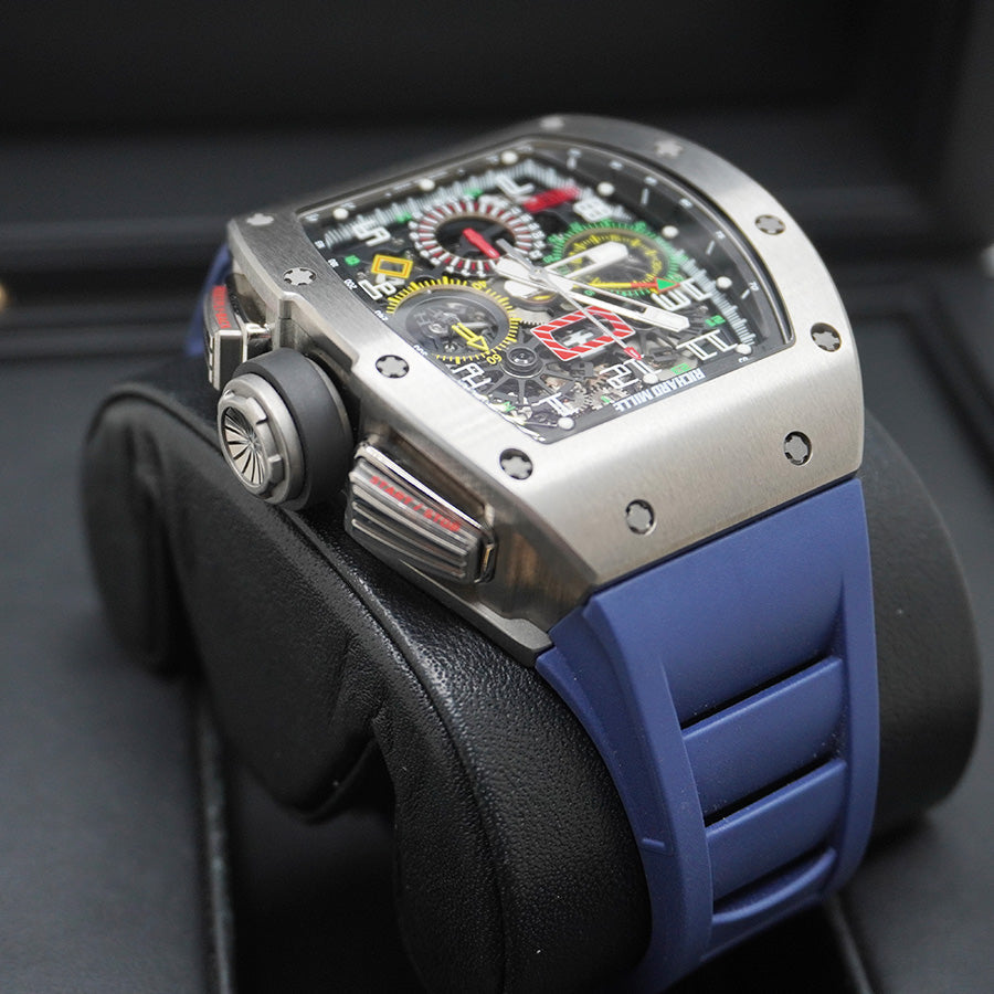 Richard Mille RM11-02 Chronograph GMT Titanium 50mm Openworked Dial Pre-Owned