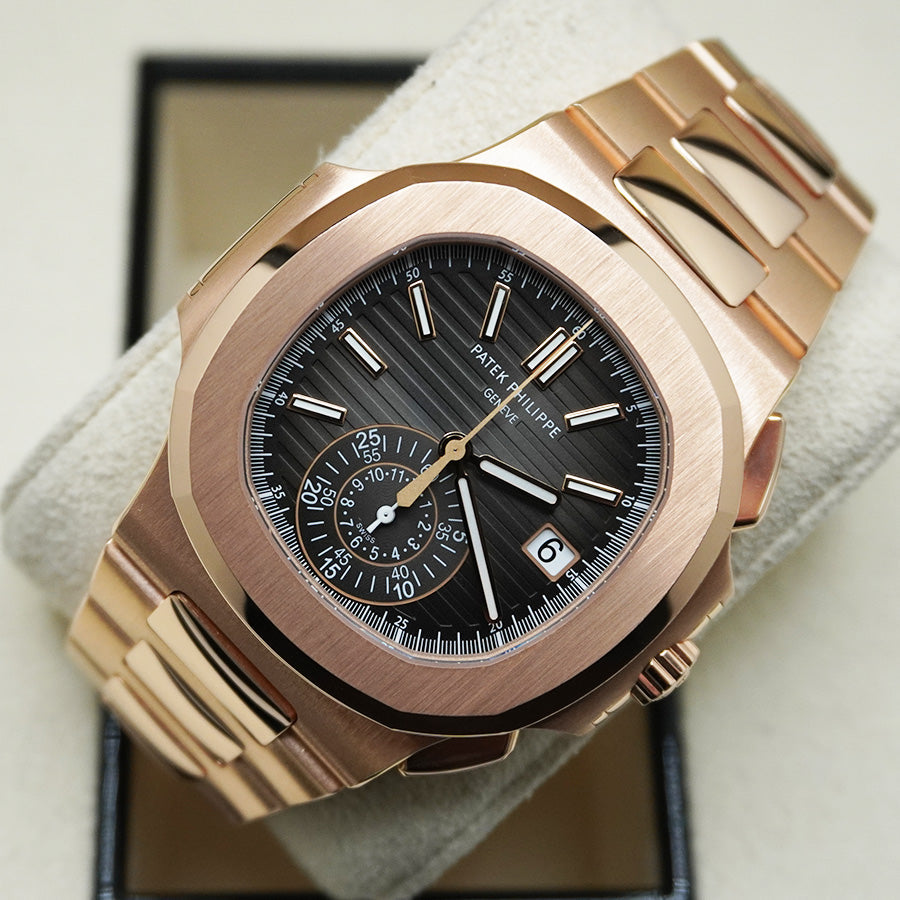 Patek Philippe Nautilus Chronograph 40mm 5980/1R Black Dial Pre-Owned