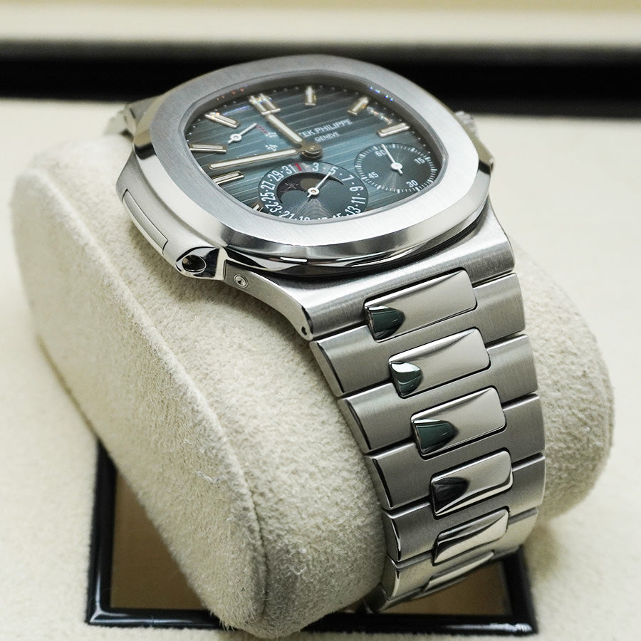 Patek Philippe Nautilus Moon Phases 40mm 5712/1A Blue Dial Pre-Owned