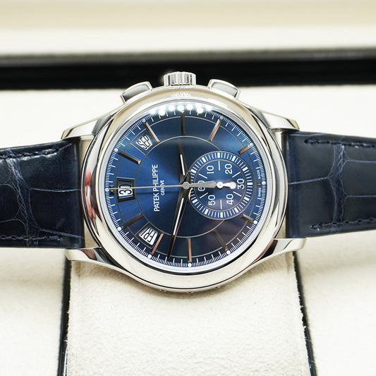 Patek Philippe Annual Calendar Chronograph Complication 42mm 5905P Blue Dial Pre-Owned