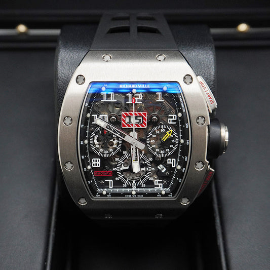 Richard Mille Chronograph RM11-FM Felipe Massa White Gold 50mm Openworked Dial